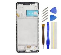 Double Sure Full LCD Display Touch Digitizer Screen Replacement for Samsung Galaxy A21s SM-A217F with Screen Frame Black 6.5"