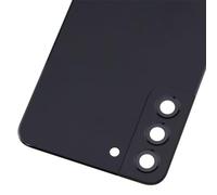 Double Sure Repuesto trasero de vidrio acrílico negro para Samsung Galaxy S22 Plus 5G S22+ 5G con marco de cámara trasera y lente de vidrio adhesivo precortado y kit de herramientas