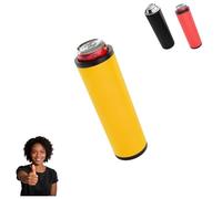 Double Tactical Reload Slim Beverage Insulator, Ultra Chill System Keeps Drinks Cold, Fits Two 12oz Cans, Easy Swap Design for Beer Soda, Outdoor Indoor Use (Yellow)