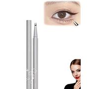 Double Tip Lower Eyelash Pencil, Eyelash Pen Eye Liner Liquid Eyeliner, Dual Pronged Bottom Eyelashes Pen, 2024 New Waterproof Liquid Eyeliner Pen Super Slim Eye Liner (Brown, one size)