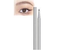 Double Tip Lower Eyelash Pencil - Waterproof Liquid Eyeliner, 2023 New Waterproof Liquid Eyeliner Pen Super Slim Eye Liner,Smudge Resistant, Felt Tip 0.01mm (Brown)