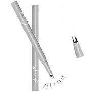 Double Tip Lower Eyeliner Pencil Super Slim Liquid Eyeliner Pen Waterproof Long Lasting Eyeliner Eye Makeup Tool for Women and Ladies (Brown)