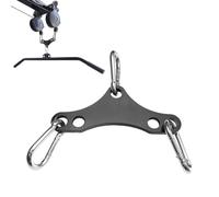 Double to Single Cable Pulley Adapter Plate Fitness Connector 2 Hooks