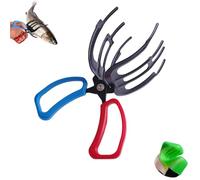 Double-Toothed Three-Toothed Fish-Controlling Pliers,2026 New Fishing Pliers Gripper, 7.9in/20cm 3 Claw Metal Fish Control Tool, Multi-functional anti-slip for outdoor fishing (Three-Toothed)