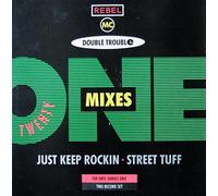 DOUBLE TROUBLE AND THE REBEL MC - JUST KEEP ROCKIN/STREET TUFF LP (VINYL ALBUM) UK DESIRE 1989