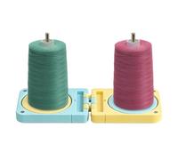 Double Yarn Holder Box for Knitting,Beginners Rotating Foldable Double Yarn,Winder Spinner Box with Anti Slip Base,for Travel Home Craft Room Women Knitters Beginners Adults Mom