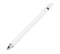 DoubleHead Stylus Pen - Lápiz Capacitivo para Tableta y Teléfono Móvil, Punta de Fibra de Tipo Universal, sin Daños ni Retrasos en la Pantalla, Recargable, Tipo Universal (White)