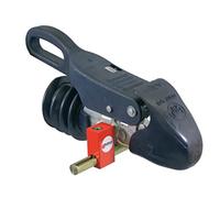 DoubleLock - Cerradura de remolque - Compact Condor SCM - Barra de remolque de caravana - Bloqueo de seguridad para equipos de transporte - Bloqueado en cinco segundos - Rojo - Aprobado por SCM