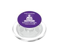 Doubt Everything v2 Buda Zen Mindfulness Line Art PopSockets PopGrip para MagSafe
