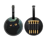 Doubtful - Bolsa de almacenamiento para camisetas de golf con diseño de cabeza de gato, solo para hombres, material de poliuretano duradero, fácil de llevar, mejora la experiencia de golf