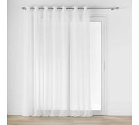 Douceur d’Intérieur Carlin - Visillo, con ojales, 240 x 240 cm, natural, tejido