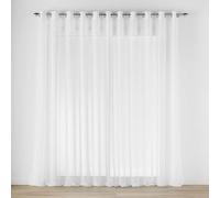 Douceur d’Intérieur Carlin - Visillo, con ojales, 400 x 240 cm, natural, tejido