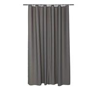 DOUCEUR D'INTERIEUR 1 Cortina de Ducha de Material PEVA 180 x 200 cm, Estaño, Negro