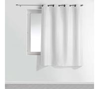 Douceur d'Intérieur 1609124 - Cortinas, poliéster, Blanco, 140 x 180 cm