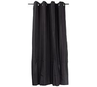 Douceur d'Intérieur 1609131 - Cortinas, poliéster, Negro, 140 x 180 cm