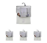 Douceur d'Intérieur - 1622336, Par De Visillo Pompon Presilla, 2 X 60 X 120 Cm, Lissea, Visillo Arena, Blanco (Paquete de 4)