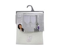 Douceur D'Intérieur - 1622344, Par De Visillo Pompon Presilla, 2 X 60 X 160 Cm, Lissea, Visillo Arena, Blanco