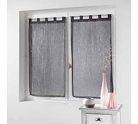 DOUCEUR D'INTERIEUR 1626531 Par, Poliéster, Antracita, 2 x 90 x 160 CM