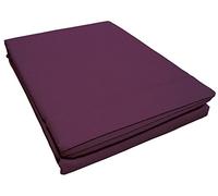 Douceur d'Intérieur 1640618, Sabana Lisa 1 Persona, 180 X 290 cm, Lit Uni, Liso 57 Hilos, Violeta