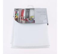 Douceur d'Intérieur - 1720243, Mantel Redondo, 180 Cm, Essentiel, Poliéster Liso, Blanco