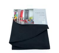 Douceur d'Intérieur - 1720378, Mantel Rectangular, 140 X 250 Cm, Essentiel, Poliéster Liso, Negro