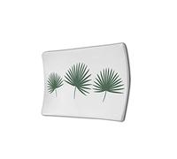 Douceur d'Intérieur 1801064 - Toallero (14 x 9 x 2,5 cm, cerámica), diseño de jungly, 95% Arcilla 5% GLACURE, 14 x 9 x 2,5 cm