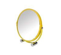 Douceur d'Intérieur 1801106 - Espejo de Mesa Doble Cara (0) 17 cm Metal Vitamina Miel, 94% Hierro 5% ABS 1% Recubrimiento Cromo