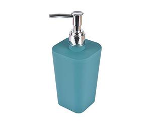 Douceur d'Intérieur 6ASB227EM - Dispensador de jabón (7,3 x 7,3 x 18 cm, plástico Suave, Vitamina Azul/Esmeralda, ABS, 7,3 x 7,3 x 18 cm)
