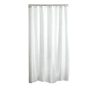 Douceur d'Interieur 6RD150BC Vitaminas - Cortina de Ducha PEVA, 0.01 x 180 x 200 cm, Color: Blanco