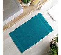 Douceur d'Intérieur Alfombra de baño Suave de Colores, 100% algodón, Esmeralda, 50 x 85 cm