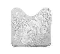 Douceur d'Intérieur Amber - Alfombra para Contorno de váter, 45 x 45 cm, Microfibra Estampada