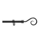 Douceur d'Intérieur Arabesque - Barra Extensible con Juego Completo (210 < 380 cm) Negro, Pintado