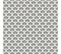 Douceur d'Intérieur Artchic - Rollo de Mantel (1,4 m x 20 m) (PVC Impreso, Metalizado), Color Blanco