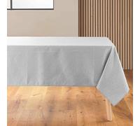 Douceur d'Intérieur Azuline - Mantel Rectangular (140 x 250 cm), Gris, Revestido de Jacquard