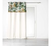 Douceur d'Intérieur, Balinesia - Cortina con Ojales (140 x 240 cm, algodón, Parte Superior de Yute)