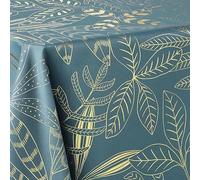Douceur d'Intérieur, Belflor - Mantel Rectangular (poliéster, 150 x 240 cm), Color Dorado Esmeralda