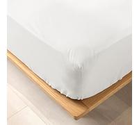 Douceur d'Intérieur Biolina Sábana Bajera, 140 x 190 cm, 100% algodón, orgánica, Blanco