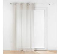 Douceur d'Intérieur Carlin Panel con Ojales, Poliéster, Lino, 140 x 240 cm