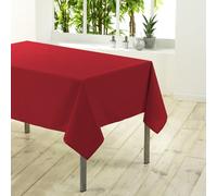 Douceur d'Intérieur CDaffaires-Mantel Rectangular (140 x 200 cm, poliéster, Liso, 140 x 20, Rojo