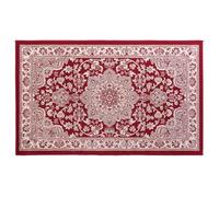 Douceur d'Intérieur Cherine - Alfombra, Rectangular, 68 x 110 cm, Rojo, Viscosa Tejida