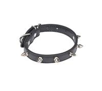 Douceur d'Intérieur - Collar con colgantes de uñas de poliuretano, 35 x 1,6 cm, color negro