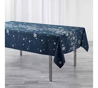 Douceur d'Intérieur Constellation - Mantel, Rectangular, 150 x 300 cm, Azul Marino, poliéster Estampado Metalizado
