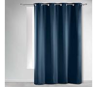 Douceur d'Intérieur, Cortina con Ojales (135 x 240 cm) Ocult Navy, Ocultante
