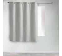 douceur d'Intérieur - Cortina con ojales (poliéster, 135 x 180 cm, cerámica, perla, 135 x 180 cm