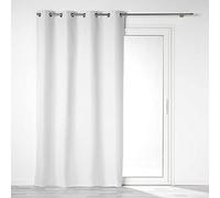 Douceur d'Intérieur - Cortinas con Ojales (140 x 260 cm), Color Blanco