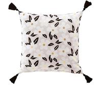 Douceur d'Intérieur Darcy - cojín con Funda extraíble (45 x 45 cm), algodón Estampado Dorado