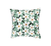 Douceur d'Intérieur Darcy - Funda de cojín (40 x 40 cm) Salvia, algodón Estampado