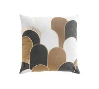 douceur d'intérieur Denali - Cojín con funda extraíble (45 x 45 cm), polialgodón estampado metalizado