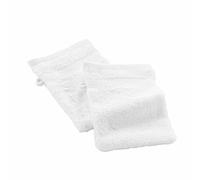 Douceur d'Intérieur Elegance - 2 Guantes de baño (15 x 21 cm) Blancos, 100% algodón Liso