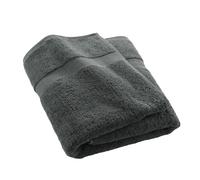 Douceur d'Intérieur Elegance - Toalla de baño (90 x 150 cm) Antracita, 100% algodón Liso